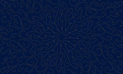 A illustration artwork of beautiful color one stroke doodle.