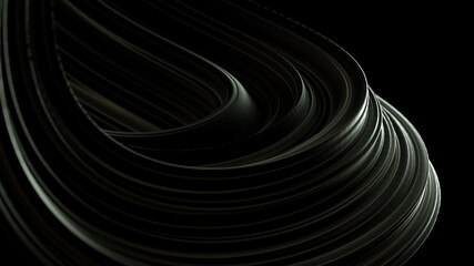 Abstract futuristic amorphous black background