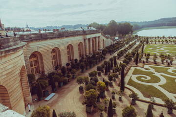 view of the palace of versailles