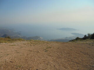 Budva, Montenegro. On top of a mountain