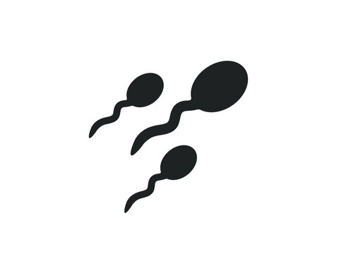 Spermatozoid icon. Spermatozoids vector illustration.  Sperm icon. 