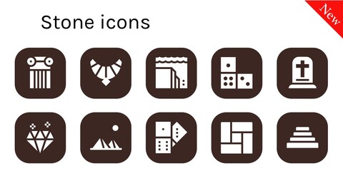 stone icon set
