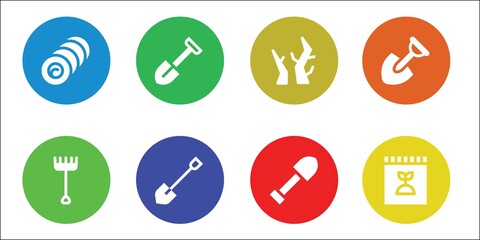 Modern Simple Set of agricultural Vector filled Icons