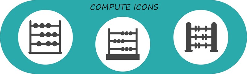 compute icon set