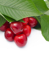 cherries, red and ripe cherries for healthy eating with vitamins and making juice
