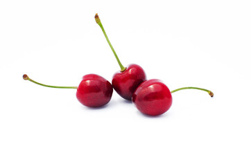 cherries, red and ripe cherries for healthy eating with vitamins and making juice
