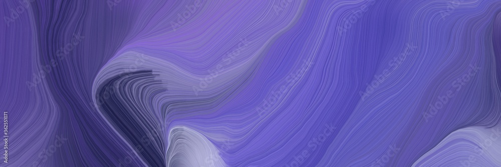 Poster unobtrusive elegant curvy swirl waves background design with slate blue, very dark violet and light 