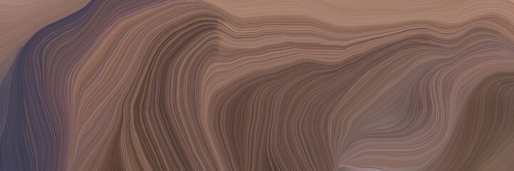 unobtrusive header with colorful contemporary waves design with pastel brown, rosy brown and dark slate gray color