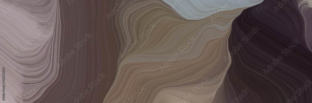 Aufkleber inconspicuous elegant modern soft swirl waves background illustration with dim gray, rosy brown and 
