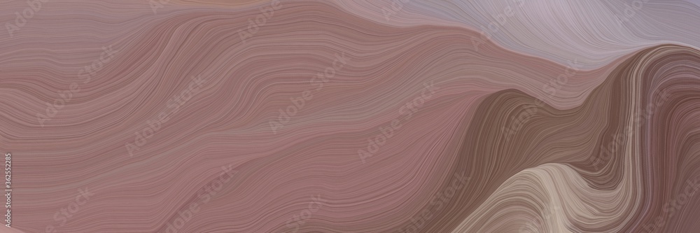 Poster inconspicuous colorful modern curvy waves background design with gray gray, dark gray and old mauve color