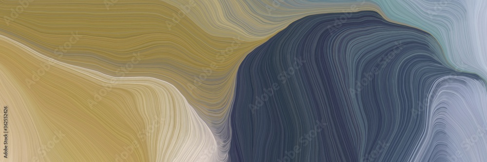 Poster unobtrusive colorful smooth swirl waves background illustration with gray gray, dark slate gray and 
