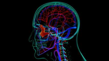 Human Skeleton Skull Zygomatic Bone Anatomy For Medical Concept