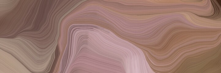 unobtrusive banner with elegant contemporary waves illustration with gray gray, pastel purple and old mauve color