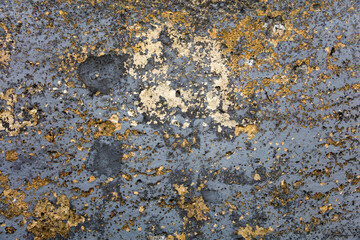 Old weathered wall with peeling paint