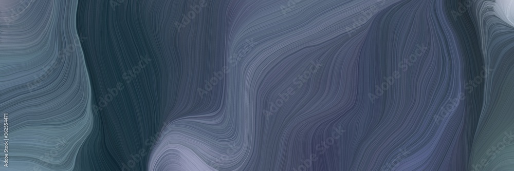 Poster unobtrusive elegant modern soft swirl waves background illustration with dark slate gray, slate gray