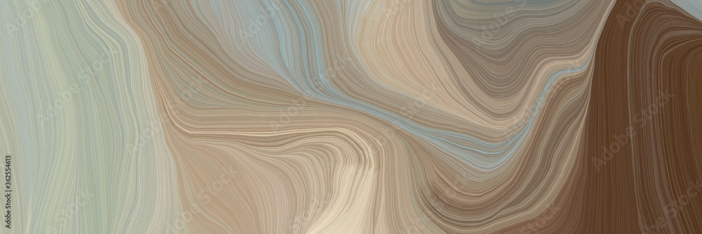 Poster inconspicuous colorful smooth swirl waves background illustration with rosy brown, old mauve and sil