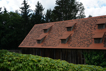 Dormers here on old buildings bring a lot of light and headroom into the attic