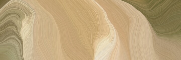 inconspicuous elegant modern soft curvy waves background illustration with tan, pastel brown and wheat color
