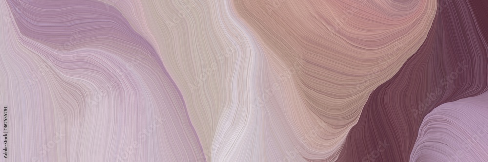 Poster inconspicuous elegant curvy swirl waves background design with pastel purple, old mauve and antique 