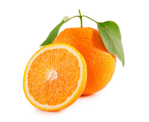 Orange isolated on white background.