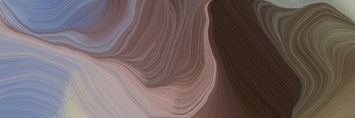 unobtrusive banner with elegant modern soft curvy waves background illustration with old mauve, light slate gray and gray gray color