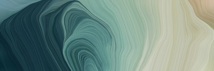 illustration de fond de vagues courbes modernes et colorées discrètes avec des couleurs gris ardoise foncé, gris cendré et gris foncé
