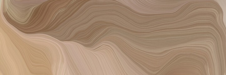 unobtrusive header with elegant abstract waves illustration with rosy brown, tan and pastel brown color