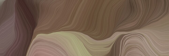 inconspicuous header with elegant contemporary waves illustration with pastel brown, old mauve and rosy brown color