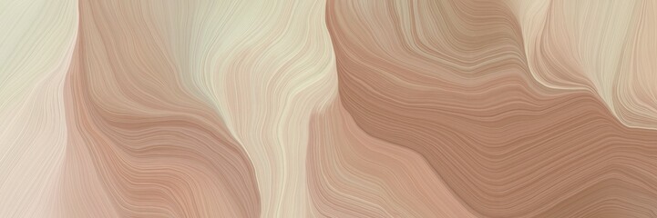 unobtrusive header with colorful abstract waves illustration with rosy brown, pastel gray and pastel brown color