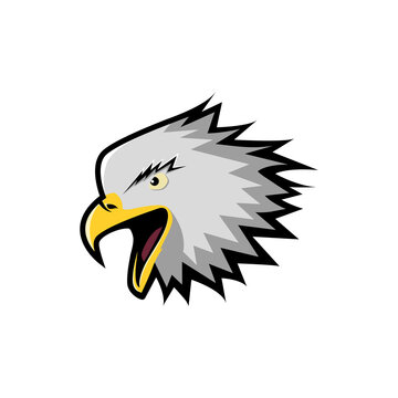 American bald eagle vector illustration mascot