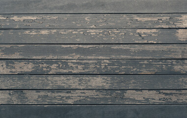 Old wood planks with peeling paint, rustic background  or header with space for text