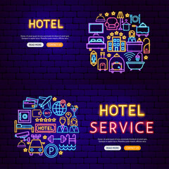 Hotel Neon Banners
