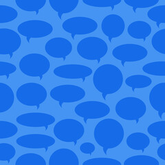 Seamless pattern with speech bubbles