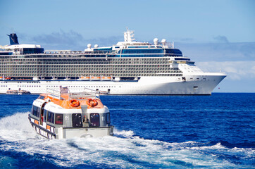 Dream vacation to tropical beaches and islands in the Caribbean or to Hawaii on modern luxury...
