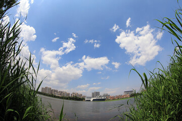 Waterfront City Scenery, Luannan County, Hebei Province, China