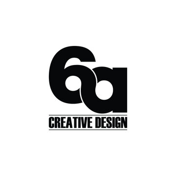 Letter 6a logo icon design vector. monogram logo vector illustration