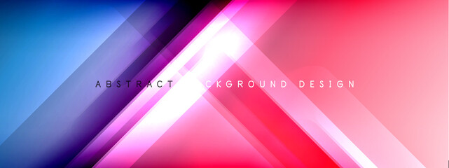 Motion concept neon shiny lines on liquid color gradients abstract backgrounds. Dynamic shadows and lights templates for text