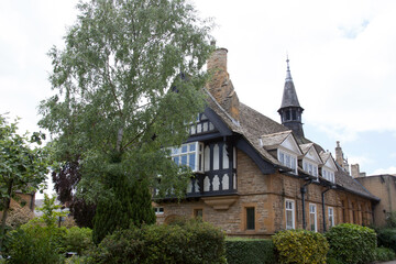 Fototapeta na wymiar An old building in Moreton in Marsh, Gloucestershire, United Kingdom