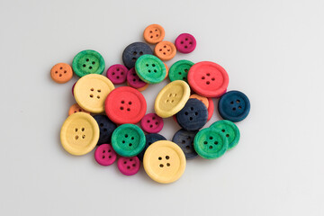 colorful decoration for art work, buttons for blouse or camisole