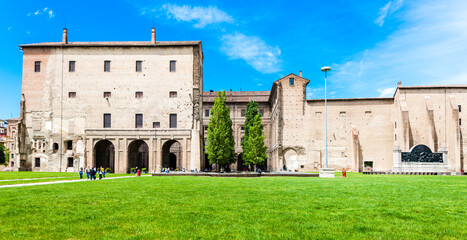 Fototapeta premium The center of the old town of Parma in Italy