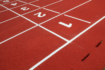 Numbering of plastic runway