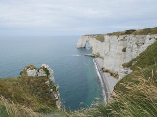 Falaise Etretat Mer Côte Panorama