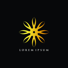abstract sun logo