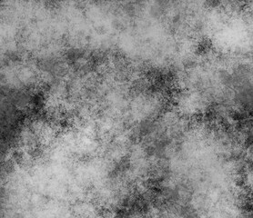 Abstract grunge overlay background  in black and white tones. Monochrome variety paint mix on canvas. Contemporary illustration