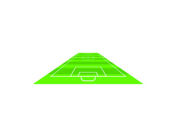 Fototapeta premium football field perspective.Conceptual vector illustration in flat style design.Isolated on background.