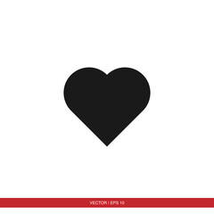 Heart, love, like, valentine icon vector