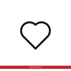 Heart, love, like, valentine icon vector