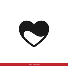 Heart, love, like, valentine icon vector