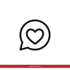 Heart, love, like, valentine icon vector