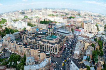 Fototapeta na wymiar Kiev panorama, Cityscape of capital of Ukraine